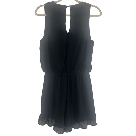 ✨SHOW ME YOUR MUMU Riri Sz Medium Romper in Black Chiffon✨ - Picture 8 of 12